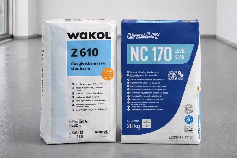 Cementgebonden egalisaties