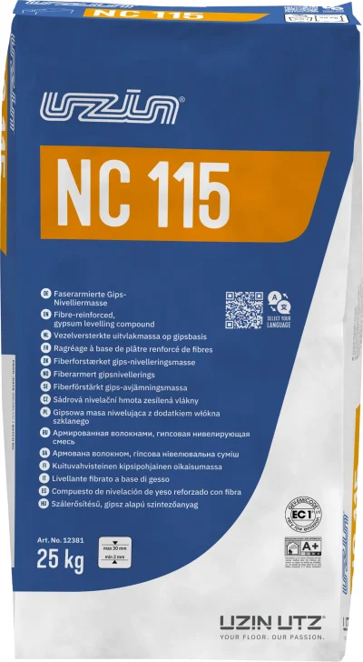 Product dummy UZIN NC 115 Vezelversterkte Gipsegalisatie