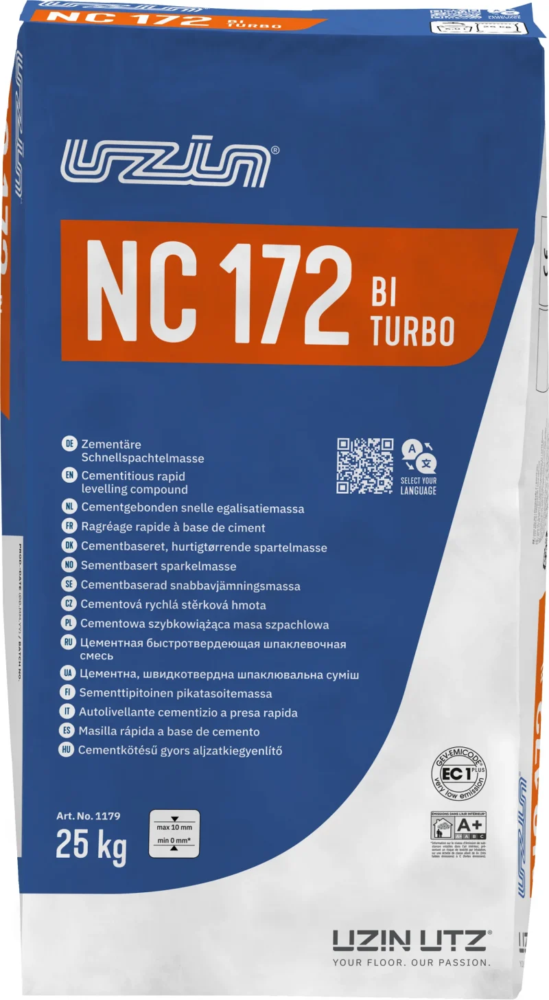 UZIN NC 172 BiTurbo Sneldrogende uitvlakmassa 20 KG